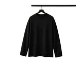 Black Waffle Knit T-Shirt
