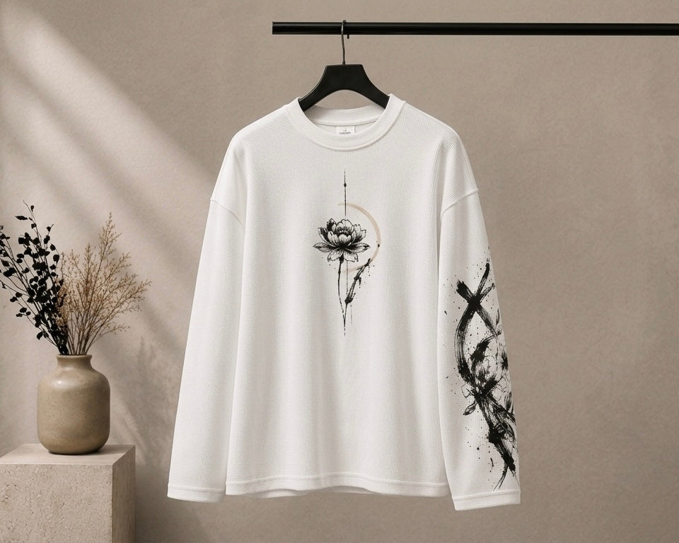 Celestial Lotus Waffle Long Sleeve