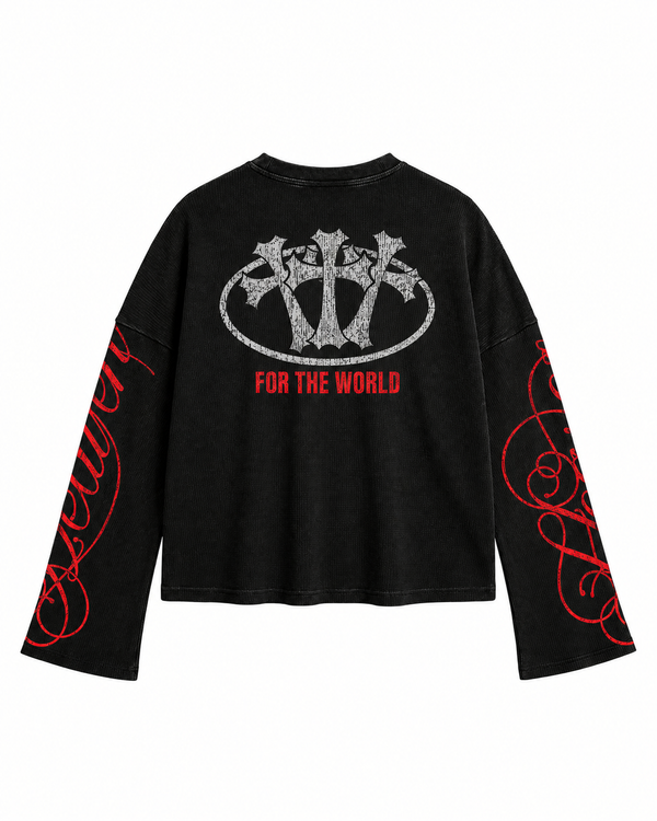 Heaven 2025 Waffle Tee (Black)