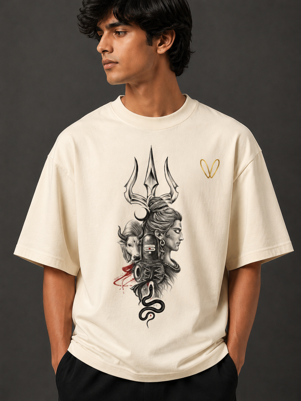 Mahadev Eternal Oversized T-Shirt