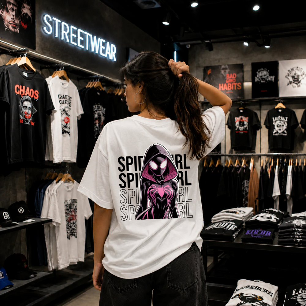 Spider Girl Oversized T-Shirt