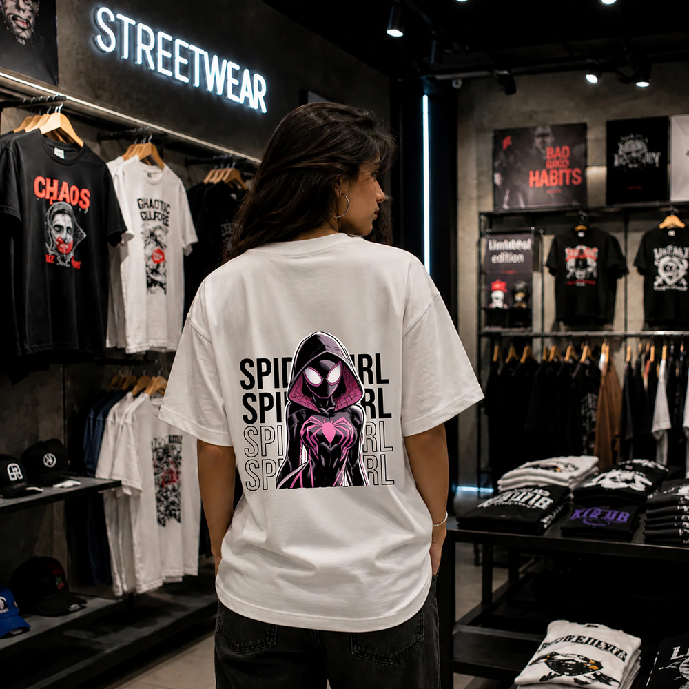 Spider Girl Oversized T-Shirt